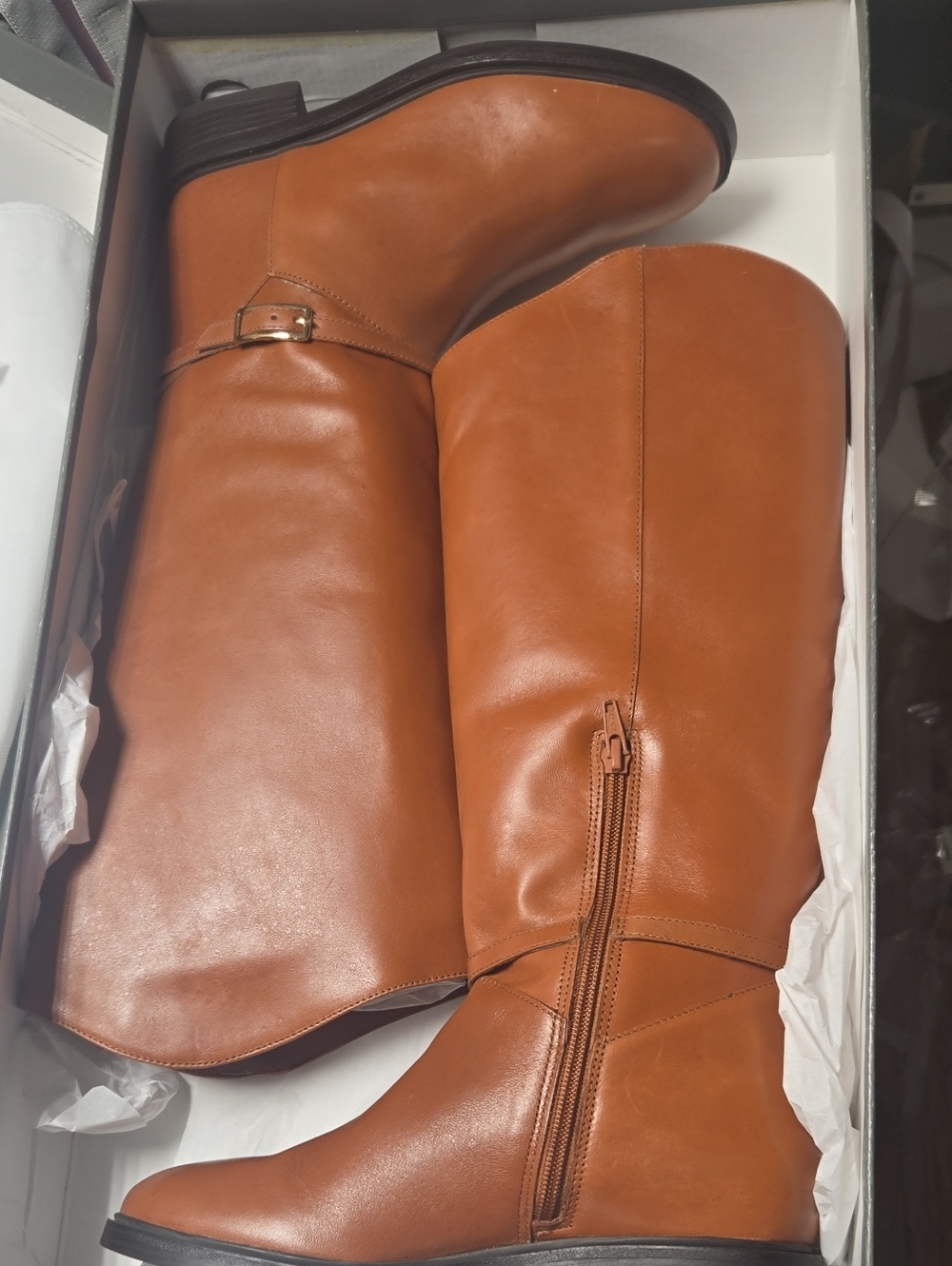Arezzo Leather Tall Boots Sz 7